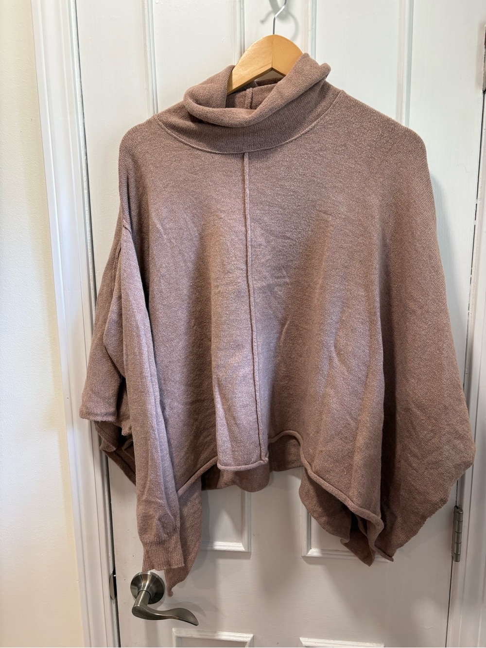 Turtleneck Cozy Knit Sweater - Dusty Mauve